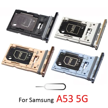Para Samsung Galaxy A53 5G A536 A536B A536U A536E A536V A536W Telefone Original Novo SIM Bandeja de fichas Slot de Adaptador SD Titular do Cartão de Bandeja