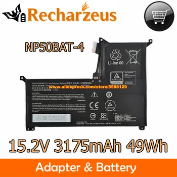 Genuíno 15.2 V 49Wh 3175mAh Laptop Bateria Clevo NP50BAT-4 Bateria do Li-Polímero 4ICP7/60/57