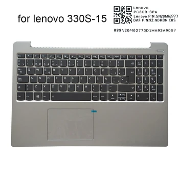 Espanhol teclado retroiluminado para Lenovo IdeaPad 330S 15 15ISK 330S-15IKB 330S-15ARR PC5CB SPA Espanha Teclados maiúsculas 5CB0R34789