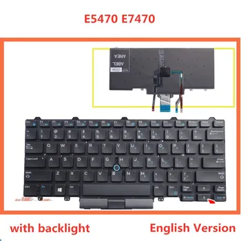 Laptop inglês Teclado Para Dell E5470 E7470 Notebook de Substituição de layout de Teclado