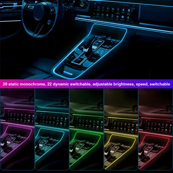 Guadsun Diodo emissor de 1M/2M/3M/4M/5M USB de Luz de Controle Remoto Para Carro DIY Atmosfera de Festa Lâmpada Decorativa do Diodo Multicoloridas Vermelho Azul
