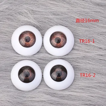 Boneca de Olhos de Diâmetro 16mm Acrílico globo Ocular Alterar compensar os Olhos do Miúdo Diy Brinquedos de Menina Boneca de Presente Acessórios