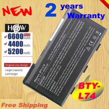 HSW 6 Células 5200mAh bateria do portátil Para o MSI CX620 A6205 CX500 CR630 CX623 BTY-L74 BTY-L75 Envio rápido