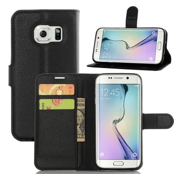 Carteira capa de Couro Flip Para Samsung Galaxy S7 borda (Duos) G935 G935F G935FD do Couro do telefone de volta caso Capa com Suporte Ise caso