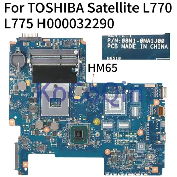 KoCoQin Laptop placa-mãe Para o TOSHIBA Satellite L770 L775 placa-mãe H000032290 08N1-0NA1J00 HM65