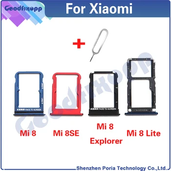 Para Xiaomi Mi-8 / 8 SE / 8 Lite / 8 Explorer / Mi8 Bandeja do Cartão SIM Slot Titular Soquete Adaptador e Sim da Bandeja Para Xiaomi 8SE 8Lite