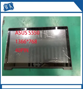 Painel de deteção tátil de 15,6 pulgadas para o ASUS VivoBook, digitalizador de cristal con pantalla LCD y Marco, S550, S550C