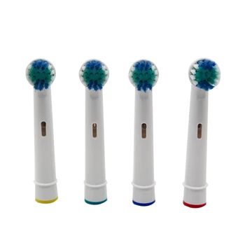 4x de Substituição de Cabeças de Escova Oral-B Escova de dentes Elétrica Ajuste Antecedência de Energia/Profissional de Saúde/Triunfo/3D Excel/Vitality Precision Clean