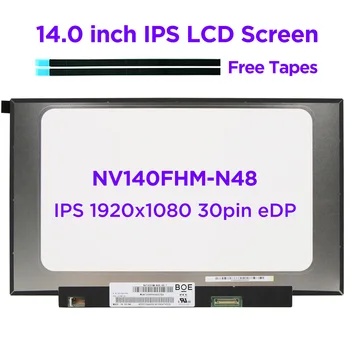 14.0 do IPS LCD do Portátil de Tela NV140FHM-N48 Ajuste B140HAN04.0 N140HCA-EBA Para Lenovo ideapad 330S-14IKB 330S-14AST 1920x1080 30pin eDP