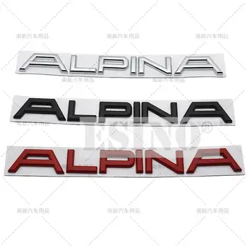Carro 3D Tronco de Metal Emblema Emblema Para a Traseira do Carro do Corpo Bagageira Fender Porta Adesivo Emblema para Alpina B7 B6 D4 D5