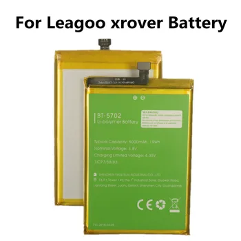 A nova BT-5702 Bateria 3.8 v Bateria de 5000mAh Para Leagoo xrover de Alta Qualidade Celular Telefone de Substituição de Baterias