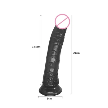 Macio da Geléia Realístico com Vibrador Bullet Vibrador de Simulação de Pênis, Vagina, Anal Brinquedo ventosa os Brinquedos Sexuais para a Mulher Sexo lésbico