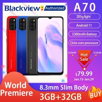 Blackview A70 11 Android Smartphone 6.517