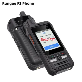 5300mah Rungee F3 PPF POC Walkie Talkie 4G LTE Celular 1GB de 8GB 5MP GPS GLONASS 2.4 POLEGADAS IP54 Impermeável WiFi Bluetooth M6 Porta