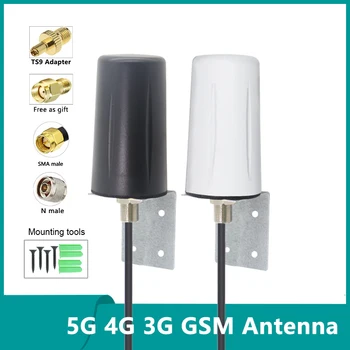 TS9 Sinal Booste 5G 4G LTE, wi-FI Omni GSM Alto Ganho de 15dbi IP67 Exterior Interior Impermeável Antena Com 3m de Baixa Perda do Cabo de Cobre