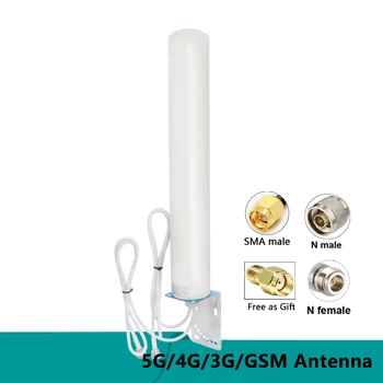 5G 4G LTE GSM Melhorar o Sinal Exterior Impermeável de Cabo Duplo Aérea 18dbi Omni Lora GSM WiFi Router Antena para Rede sem Fio