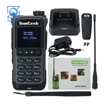 HG-8800 5W 15KM de VHF e UHF Walkie Talkie Rádio Transceptor Portátil Garante uma Comunicação eficiente