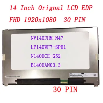 Original 14.0 Laptop de Tela LCD Não Toque 1920x1080 30pin N140HCE-G52 Ajuste B140HAN03.3 NV140FHM-N47 Para DELL Latitude 7480 7490