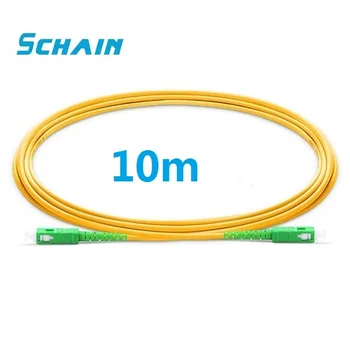 10m fibra optica SC APC Cabo de fibra óptica cabos de PVC G657A Fibra Jumper SM FTTH Cabo de fibra Óptica SC APC