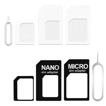 4 em 1 Converter Nano SIM para Micro Adaptador Padrão para o iphone para samsung 4G LTE USB do Roteador sem Fio