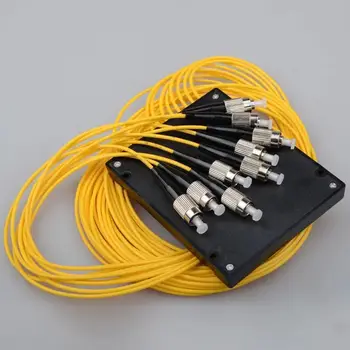 Frete grátis FTTH PLC tipo ABS FBT PLC fibra óptica divisor FC/ UPC 1X8 PLC Fibra Monomodo divisor Óptico