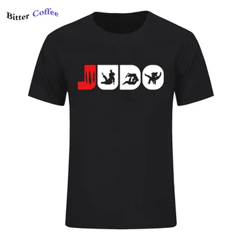 Engraçado Judô Camisa De Artes Marciais, Judô Presentes Judô T-Shirt Para Homens Gráfico T-Shirt Crewneck 100% Algodão De Impressão De T-Shirt Frete Grátis