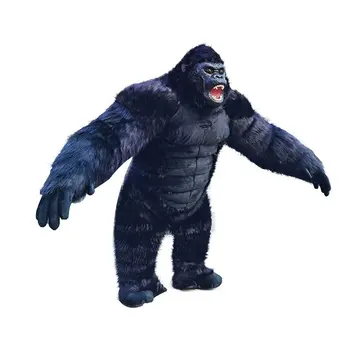 2022 Inflável Gorila King Kong Fantasia de gorila de Pelúcia Peludo animal da Mascote do Carnaval de Veneza Vestido de Terno Fursuit orangotango