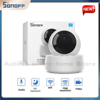 SONOFF GK-200MP2-B 1080P Mini wi-Fi da Câmara Smart Câmera sem Fio do IP de 360 IR de Visão Noturna Bebê Monitor Remoto de Vigilância CCTV Cam