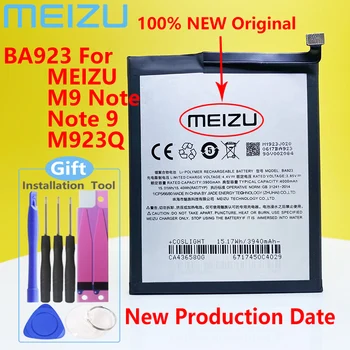 100% Novo Original Meizu Nota 9 M9 M923H Smartphone BA923 4000mAh Bateria de Alta Qualidade+de Número de Rastreamento