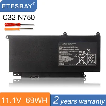 ETESBAY C32-N750 Laptop bateria Para Asus N750 N750J N750JK N750JV N750Y47JK-SL N750Y47JV-Série SL 11.1 V 6260mAh