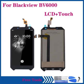 Original de LCD Para Blackview BV6000 LCD +Vidro da Tela de Toque Componente do conjunto do Digitador para Blackview BV 6000 Exibir Kit de Reparo