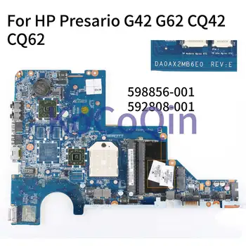 KoCoQin laptop placa Mãe Para o HP Presario G42 G62 CQ42 CQ62 DAOAX2MB6F0 592808-001 592808-501 AMD placa-mãe